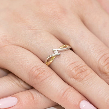 14k (585) Gold Ring | 0.04ct Diamond | GREMARI Jewelry
