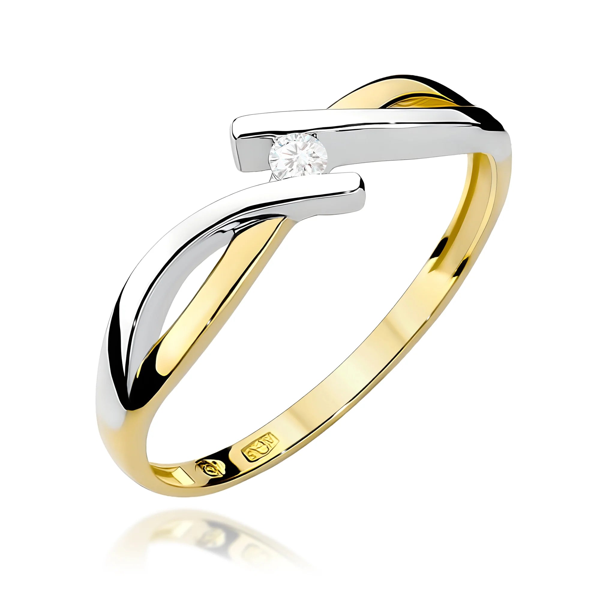 14k (585) Gold Ring | 0.04ct Diamond | GREMARI Jewelry
