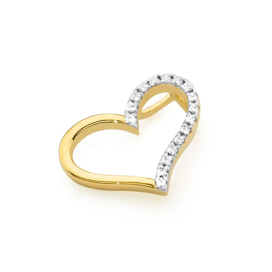 14k Gold (585) Pendant | 0.085ct Diamonds | Jewelry Gift