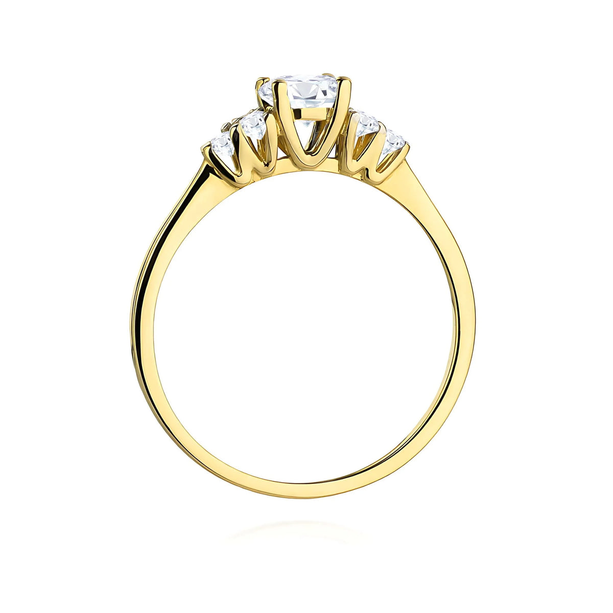 Prsten ze 14karátového zlata (585) | 0,50 ct a 0,18 ct laboratorních diamantů | Šperkový dárek