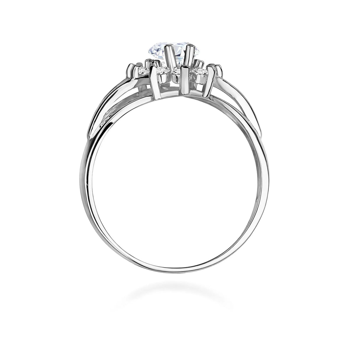 White Gold 14k(585) ring with 0,70ct and 0,30ct lab grown diamonds. Perfect for a gift.