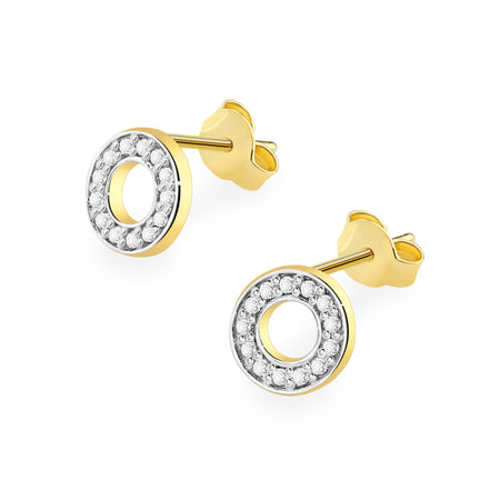 14k Gold (585) Earrings | 0.13ct Diamonds | GREMARI Jewelry