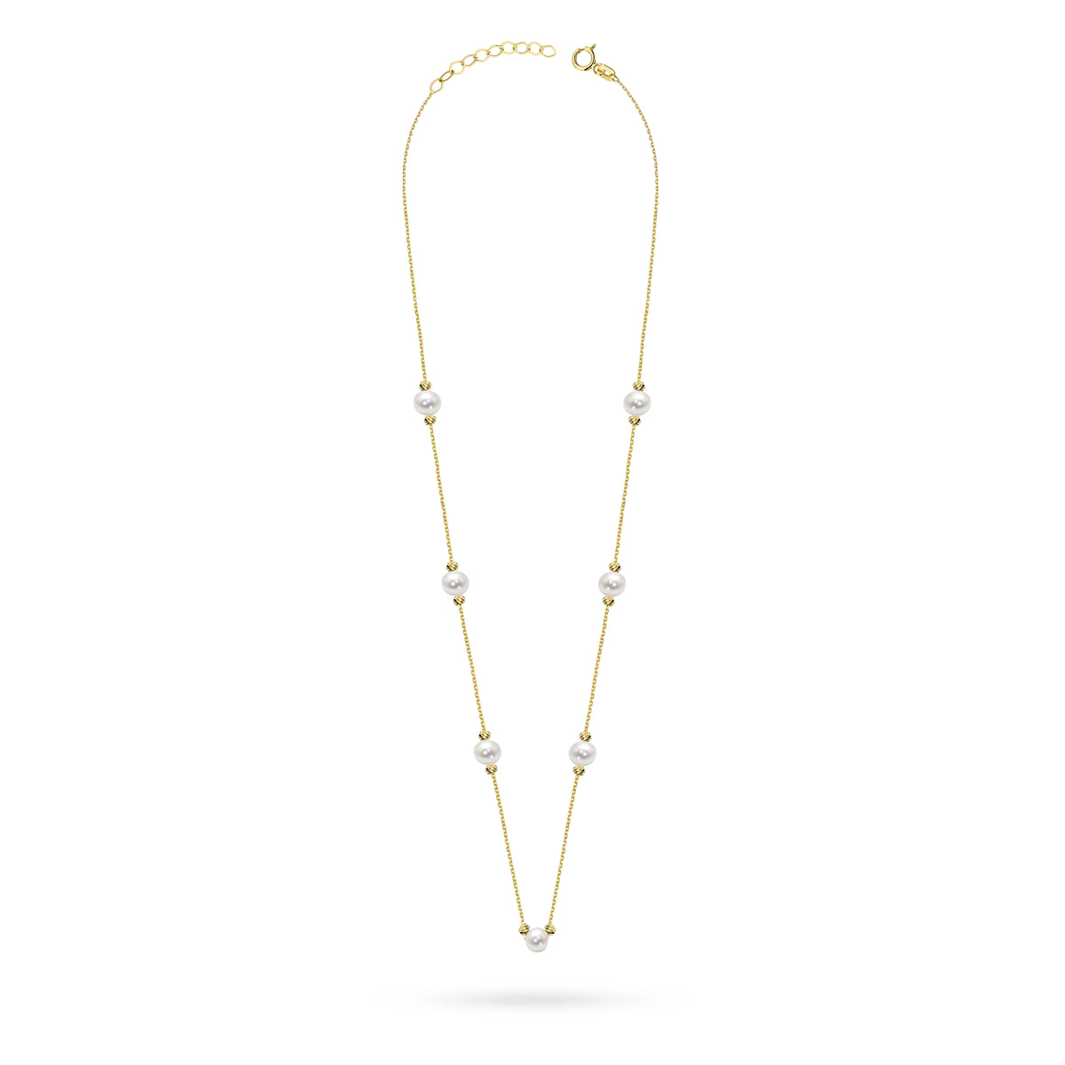 Náhrdelník ze zlata 14k(585) s perlou ve starobylém stylu. Objednejte dárek pro maminku, přítelkyni nebo snoubenku.