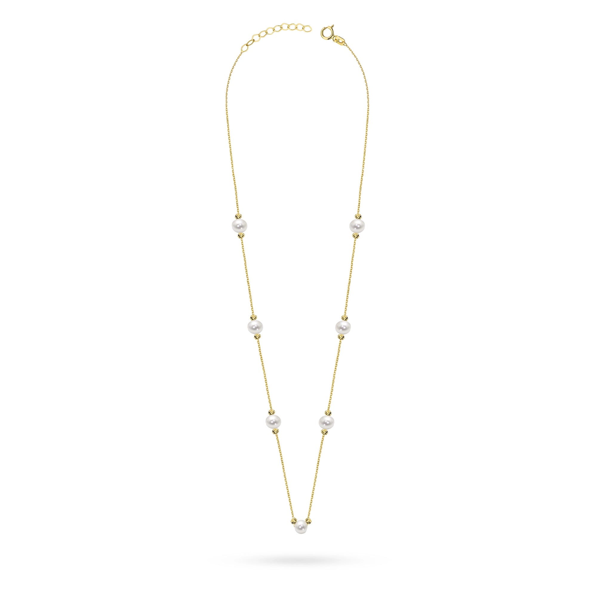 Náhrdelník ze zlata 14k(585) s perlou ve starobylém stylu. Objednejte dárek pro maminku, přítelkyni nebo snoubenku.