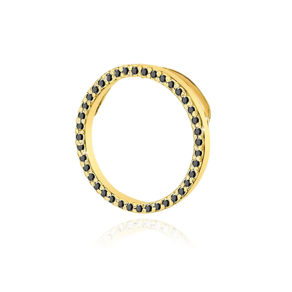 zlatý přívěsek s 0,20ct černými diamanty z0442-dib-01