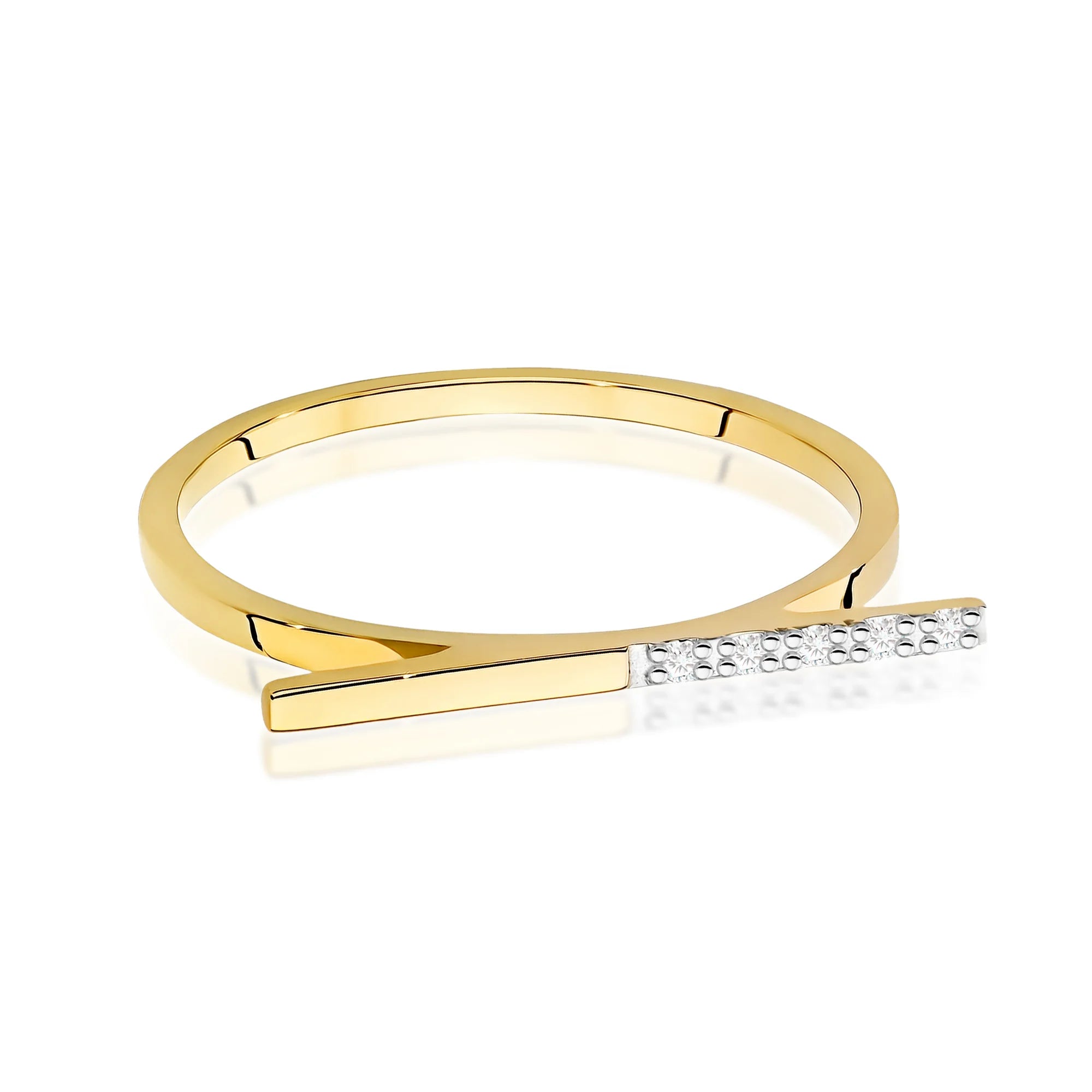 14k (585) Gold Ring | 0.025ct Diamonds | GREMARI Jewelry
