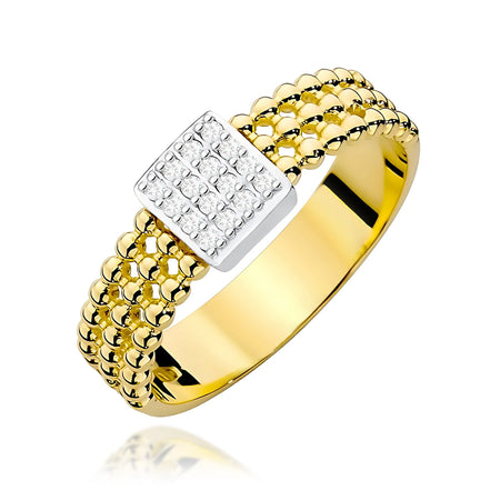 14K Gold Ring | 0.08ct Diamonds | GREMARI Jewelry