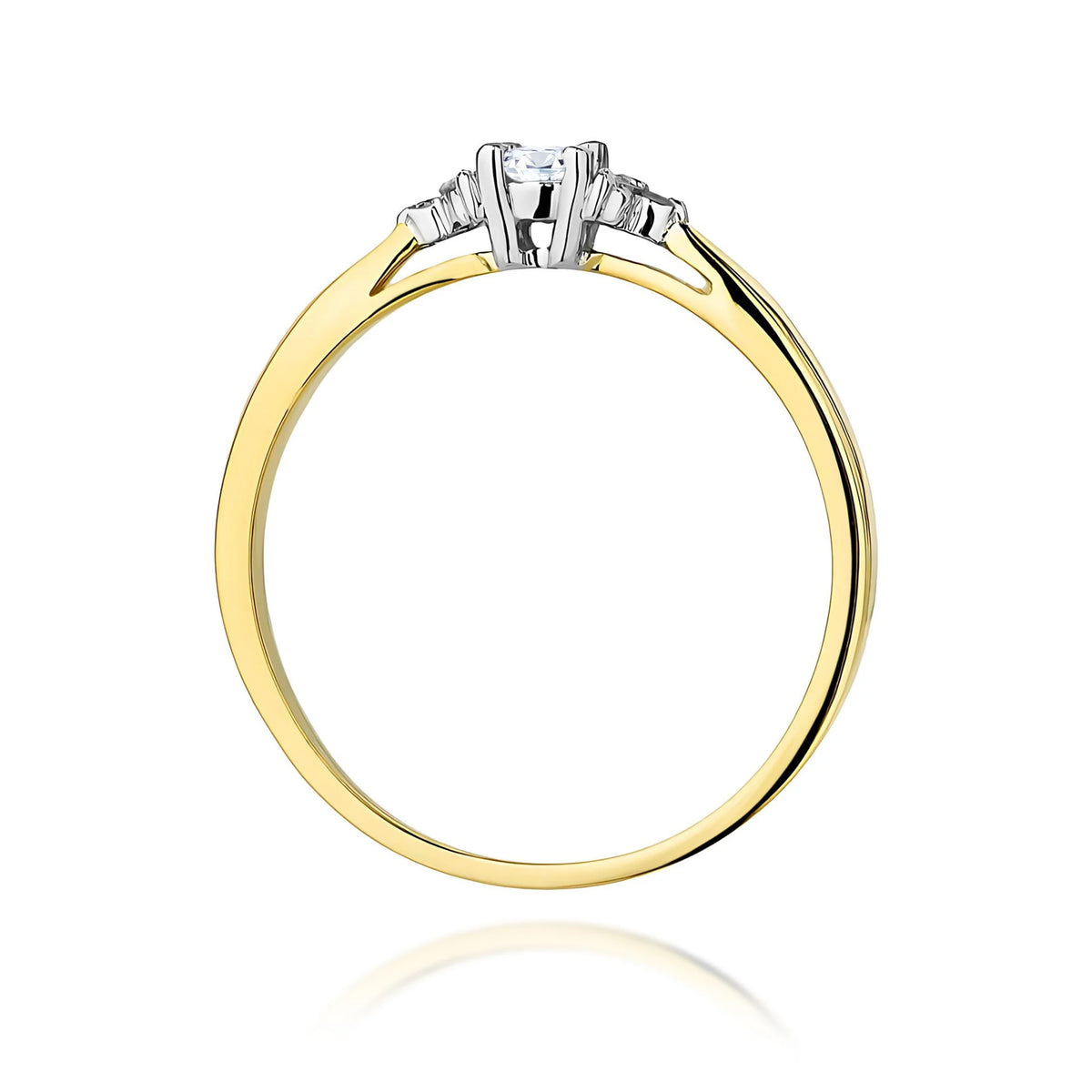 14k (585) Gold Rings | 0.10ct and 0.03ct Lab-diamonds | GREMARI Jewelry
