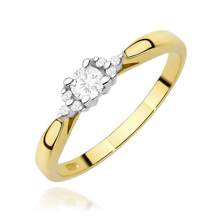 14k (585) Gold Rings | 0.10ct and 0.03ct Lab-diamonds | GREMARI Jewelry
