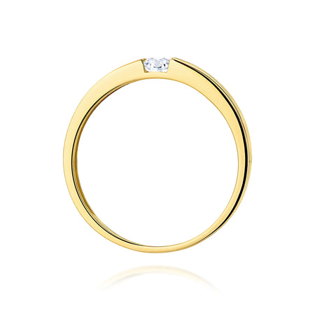 14k (585) Gold Rings | 0.12ct Diamond | GREMARI Jewelry
