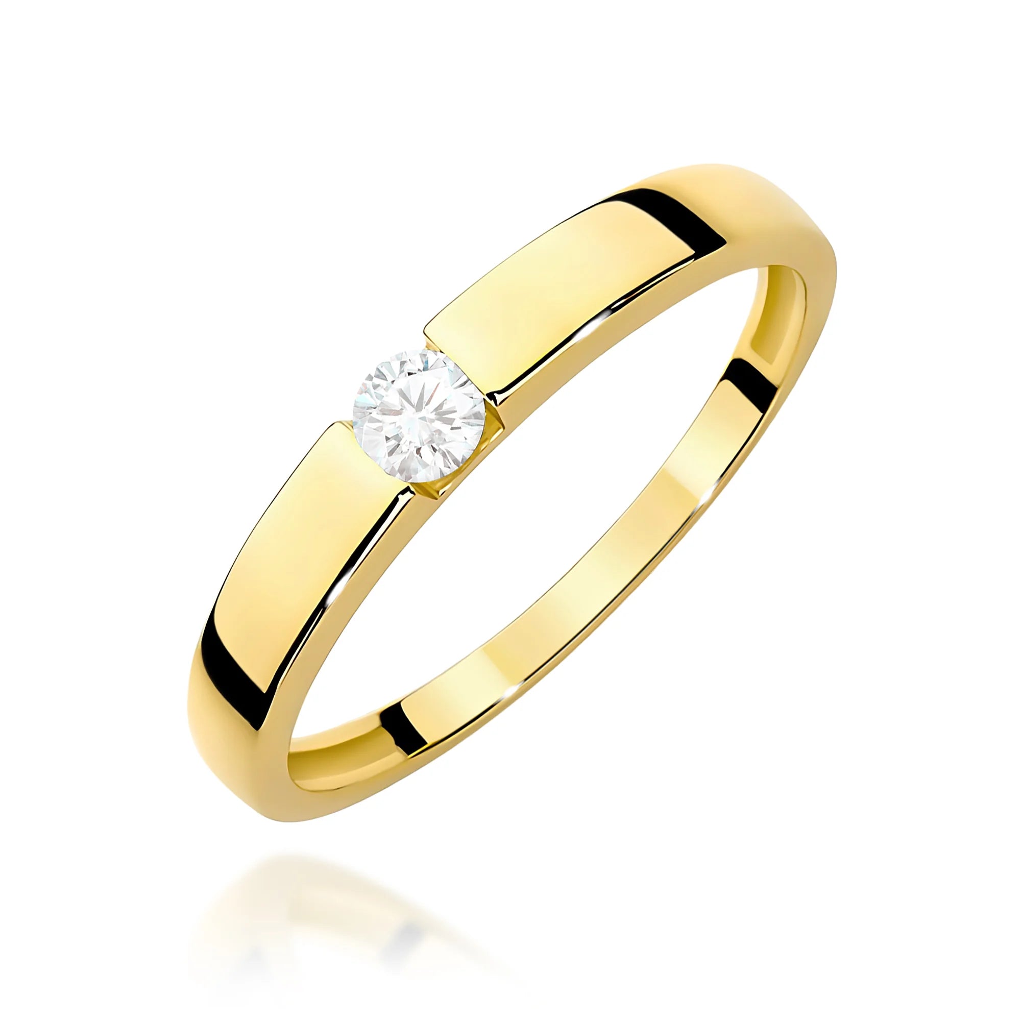 14k (585) Gold Rings | 0.12ct Diamond | GREMARI Jewelry
