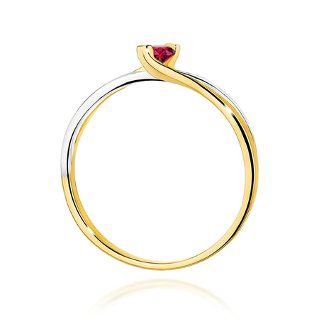 14k (585)Gold Rings | 0.15ct Ruby and 0.03ct Diamonds | GREMARI Jewelry
