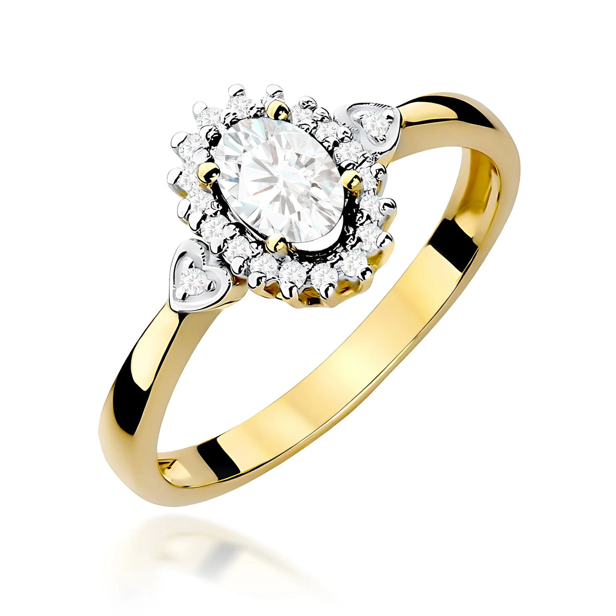 14K (585) Gold Ring | 0.40ct and 0.10ct Lab-diamonds| GREMARI Jewelry
