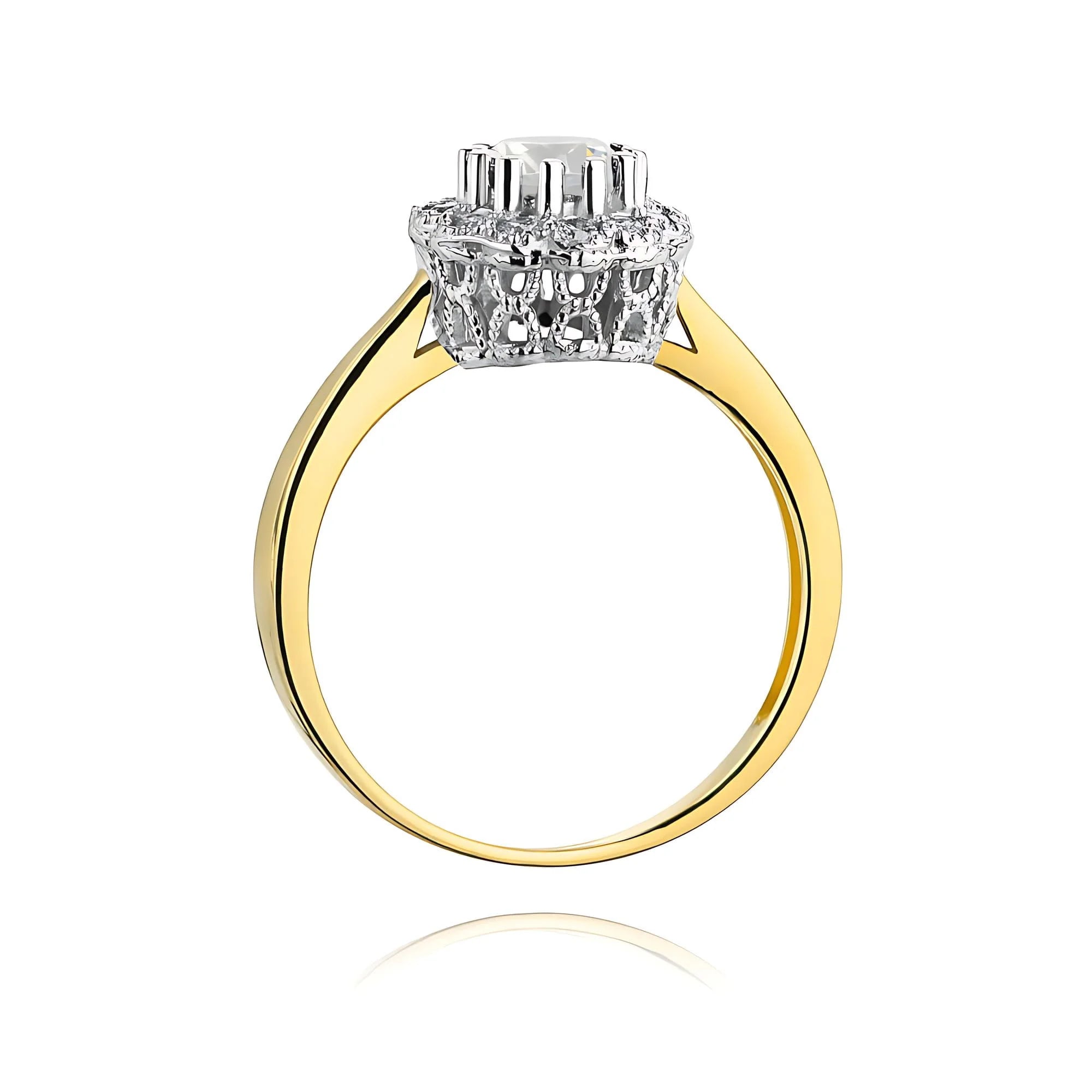 14k (585) Gold Ring | 0.50ct and 0.174ct Lab-diamonds | GREMARI Jewelry
