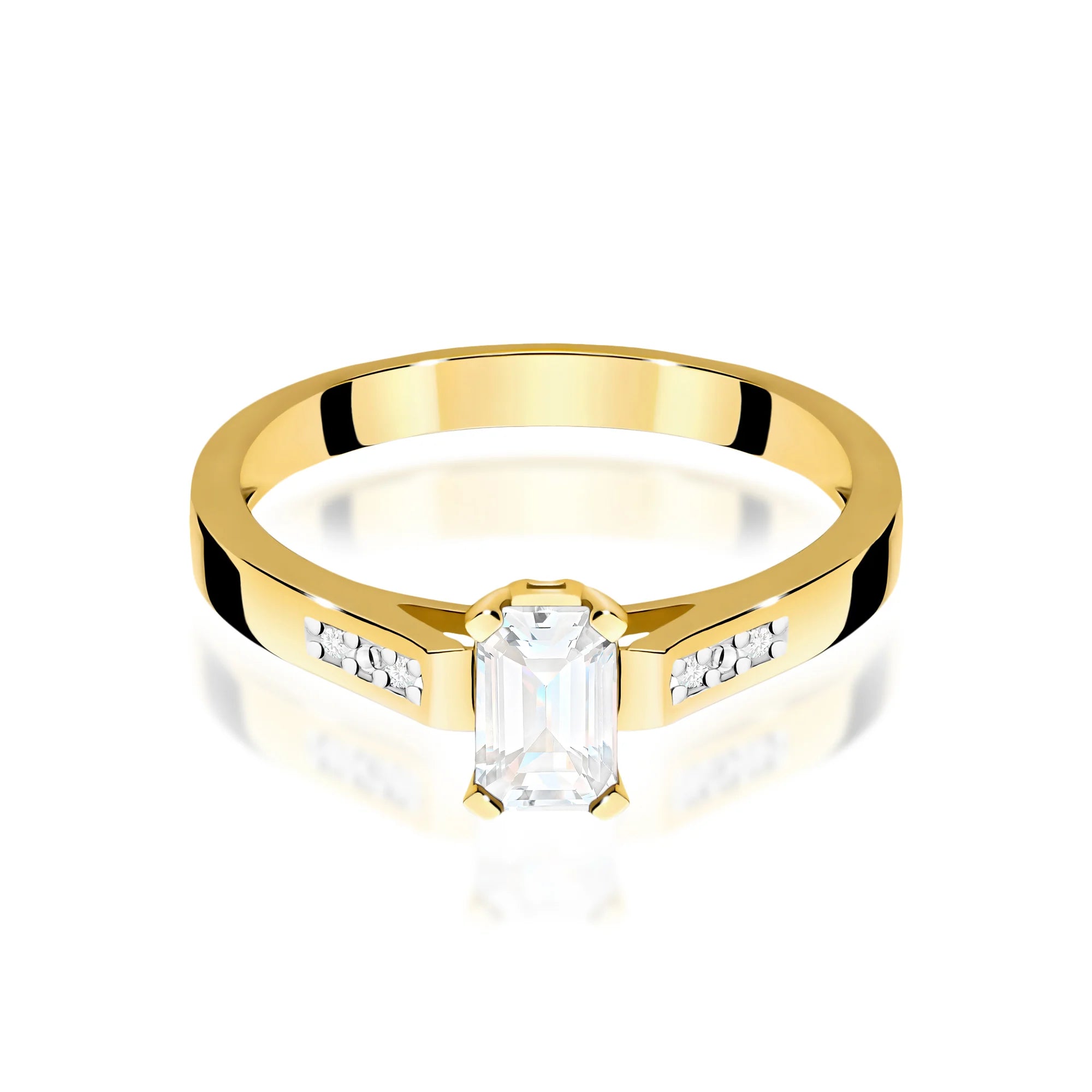 14k (585) Gold Rings | 0.60ct and 0.04ct Lab-diamonds | GREMARI Jewelry

