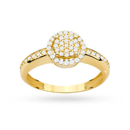 Prsten ze 14karátového zlata (585) | Sada zirkonií | Šperky GREMARI