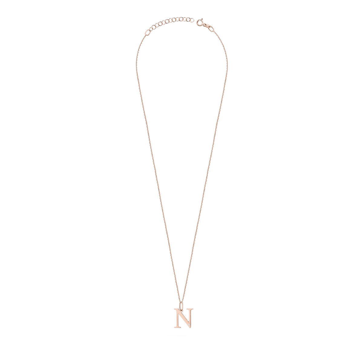 Náhrdelník z 14karátového růžového zlata s diamantem o hmotnosti 0,005 ct. Výborný dárek. Pravost diamantu potvrzuje certifikát.