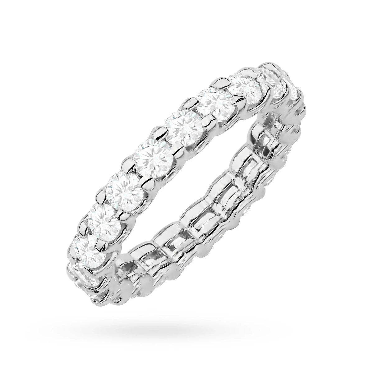 White Gold 14k(585) ring with 0,08ct diamonds.  Perfect for a gift.