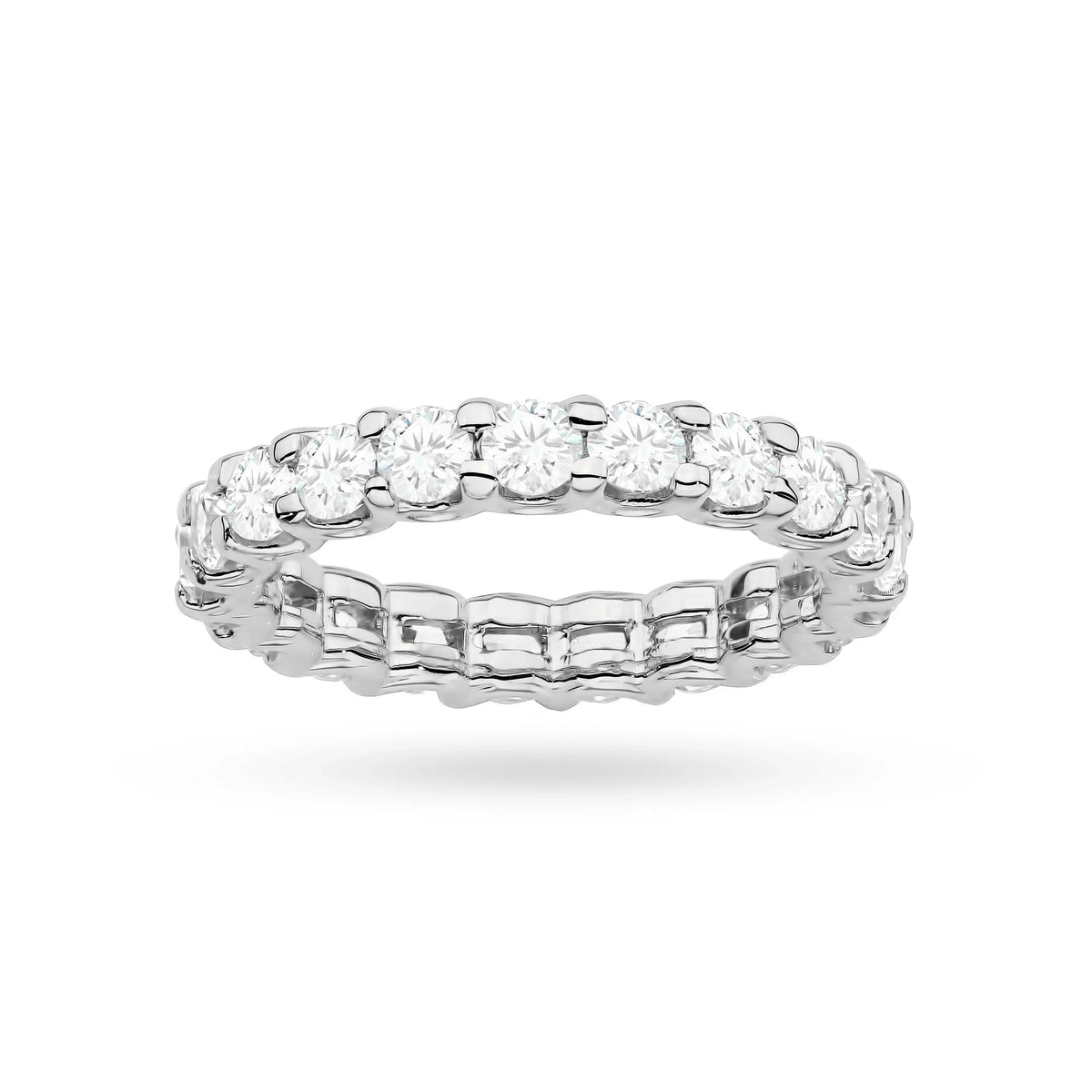 White Gold 14k(585) ring with 0,08ct diamonds.  Perfect for a gift.