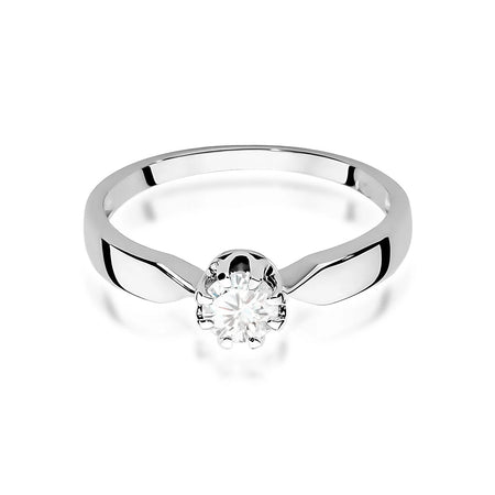 14k (585) White Gold Ring | 0.40ct Diamond | GREMARI Jewelry
