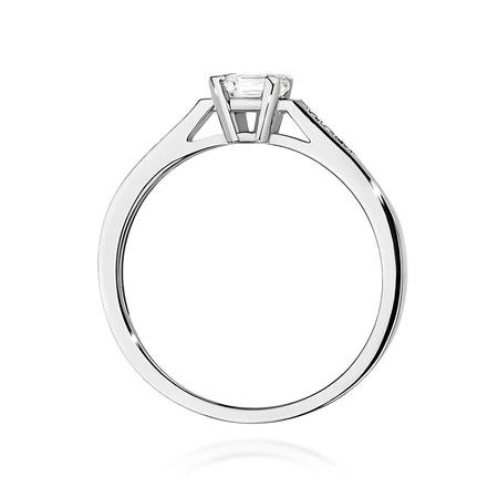 14k (585) White Gold Rings | 0.60ct and 0.04ct Lab-diamonds | GREMARI Jewelry