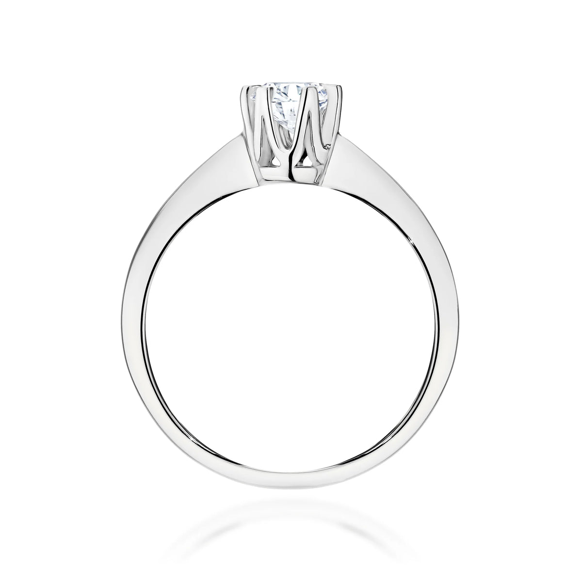 White Gold 14k(585) ring with 0,50ct diamond.  Is packaged in an elegant box, which is perfect for a gift.