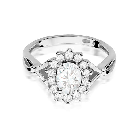 White Gold 14k(585) ring with 0,70ct and 0,28ct lab diamond.  Is packaged in an elegant box, which is perfect for a gift.
