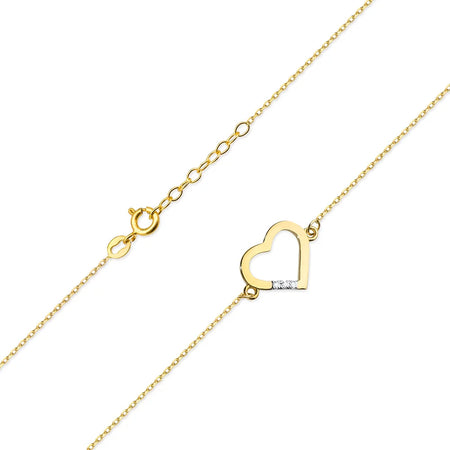 14k Gold (585) Bracelet | 0.015ct Diamonds | Sparkling Elegant Luxury Fine Jewelry Timeless Gift