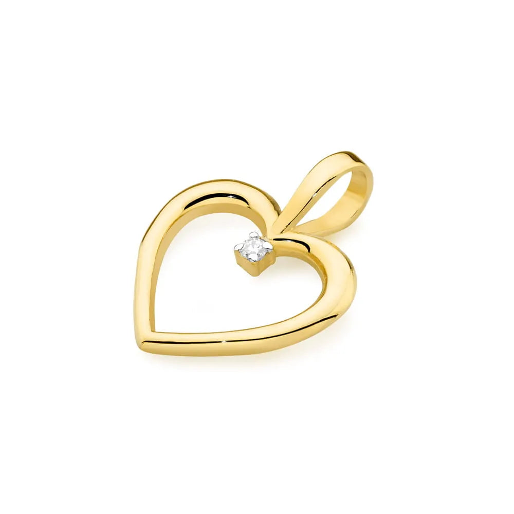 Přívěsek ze 14karátového zlata s diamantem o hmotnosti 0,005 ct. Zlaté přívěsky Gremari jsou zabaleny v elegantní krabičce a dárkové tašce.