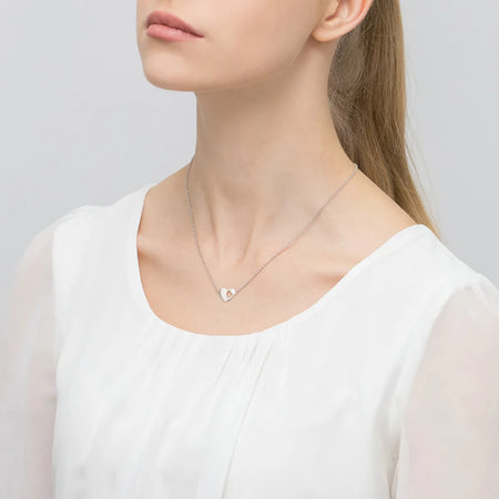 Náhrdelník ze stříbrného stříbra (925) | Design srdce | Elegantní šperkový dárek