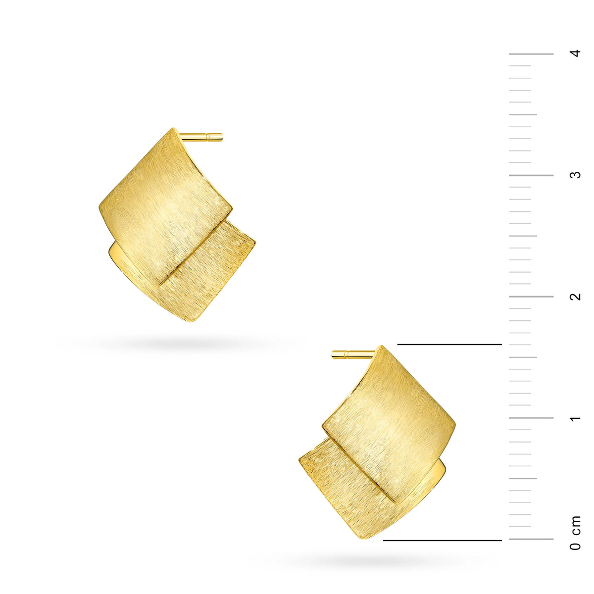 Gold-Plated Silver (925) Earrings | Geometric Design | GREMARI Jewelry