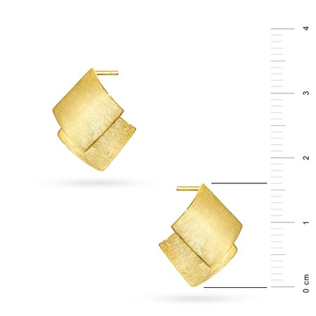 Gold-Plated Silver (925) Earrings | Geometric Design | GREMARI Jewelry