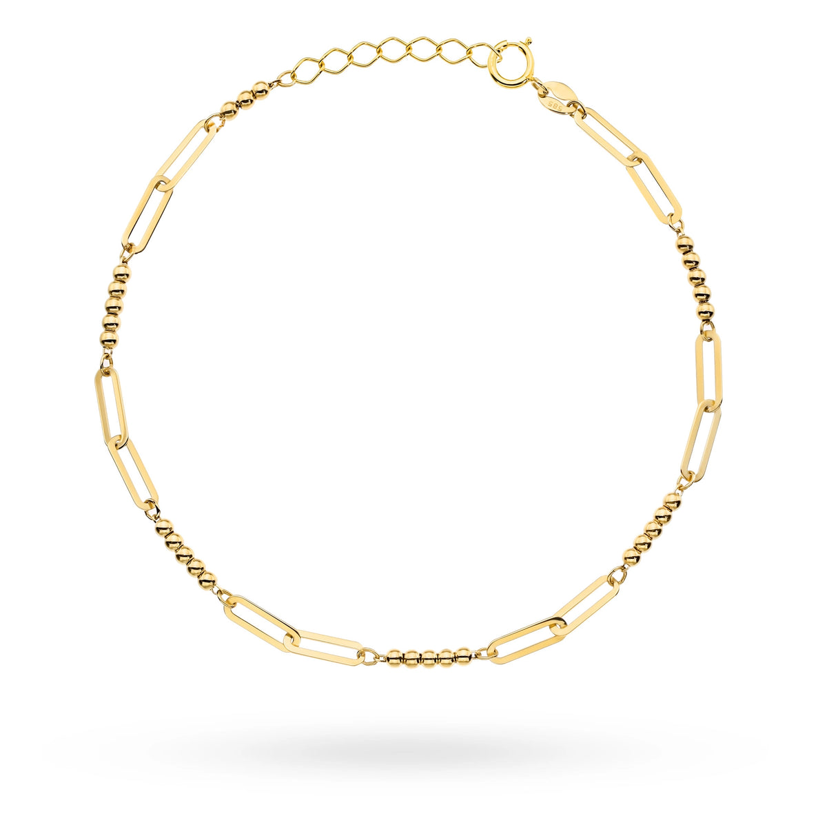 gold-bracelet-with-elongated-links-and-beads-b-gw-369-585