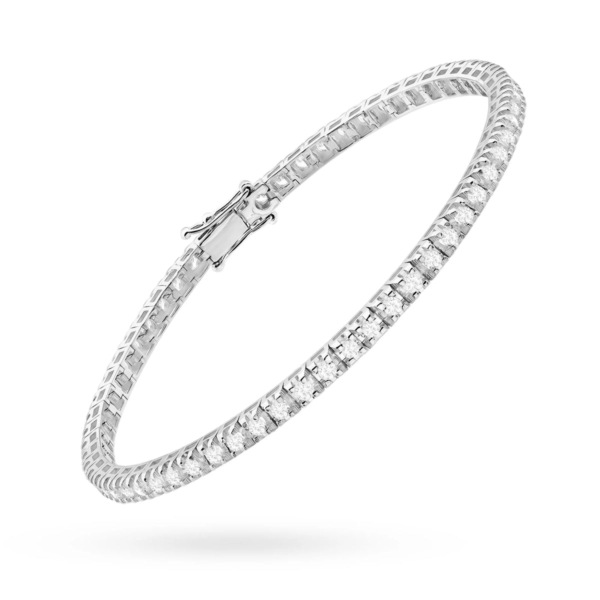 Náramek z bílého zlata s 66 přírodními diamanty – 1.98ct