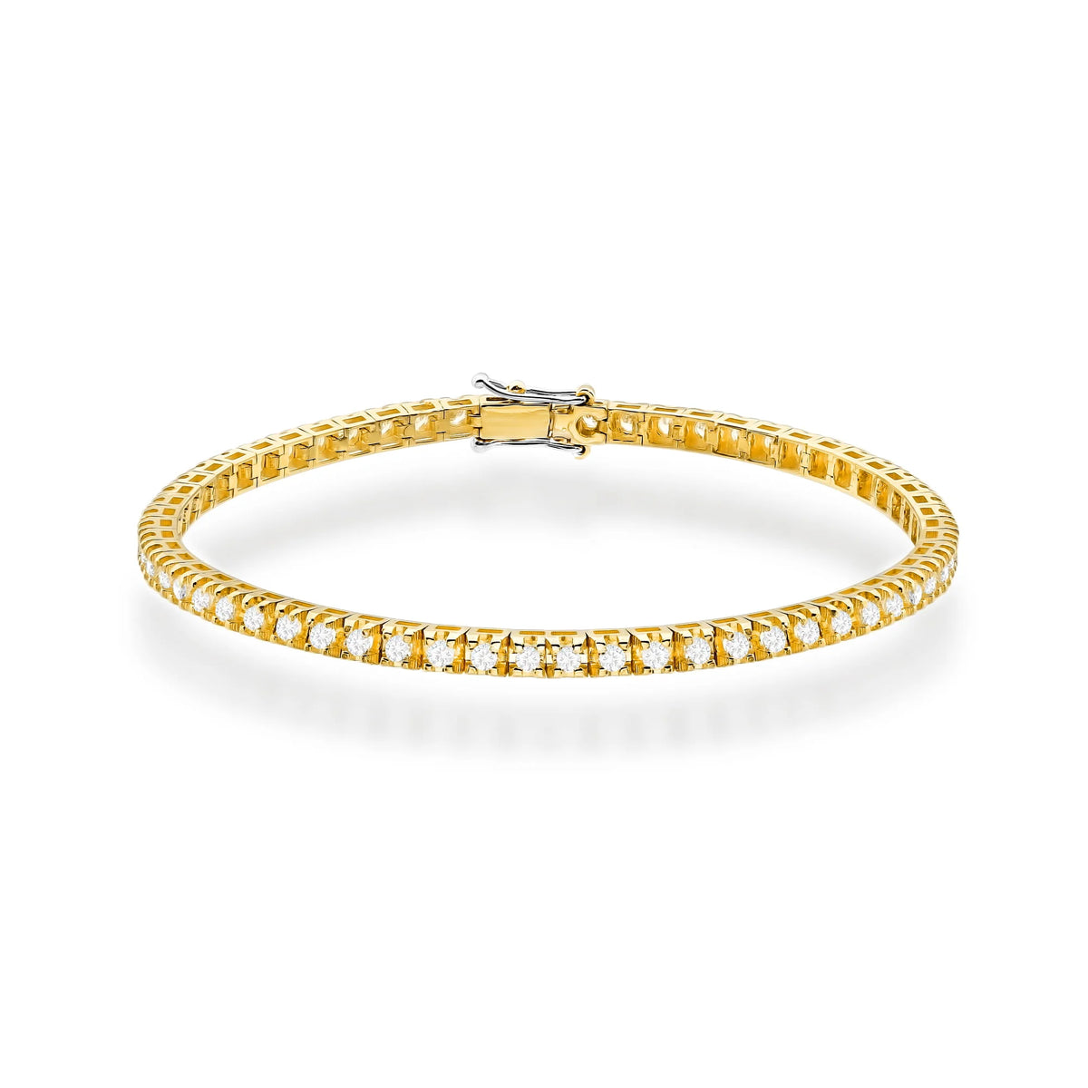 Náramek z žlutého zlata s 66 přírodními diamanty – 1.98ct