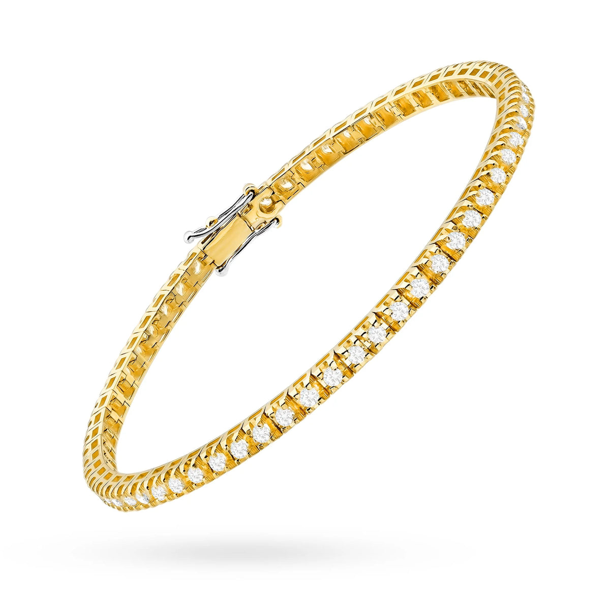Náramek z žlutého zlata s 66 přírodními diamanty – 1.98ct