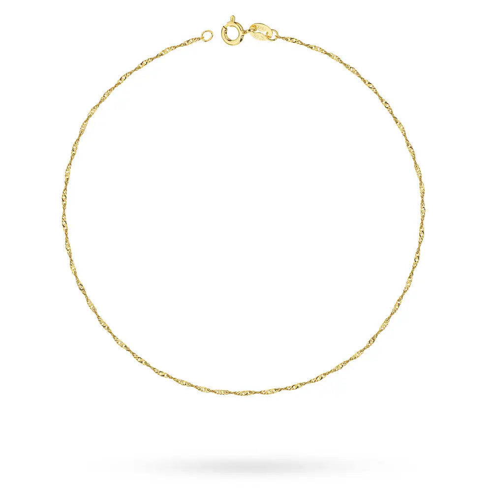 zlatý-náramek-na-členek-singapurský-řetízek-1-1mm-bn049-585