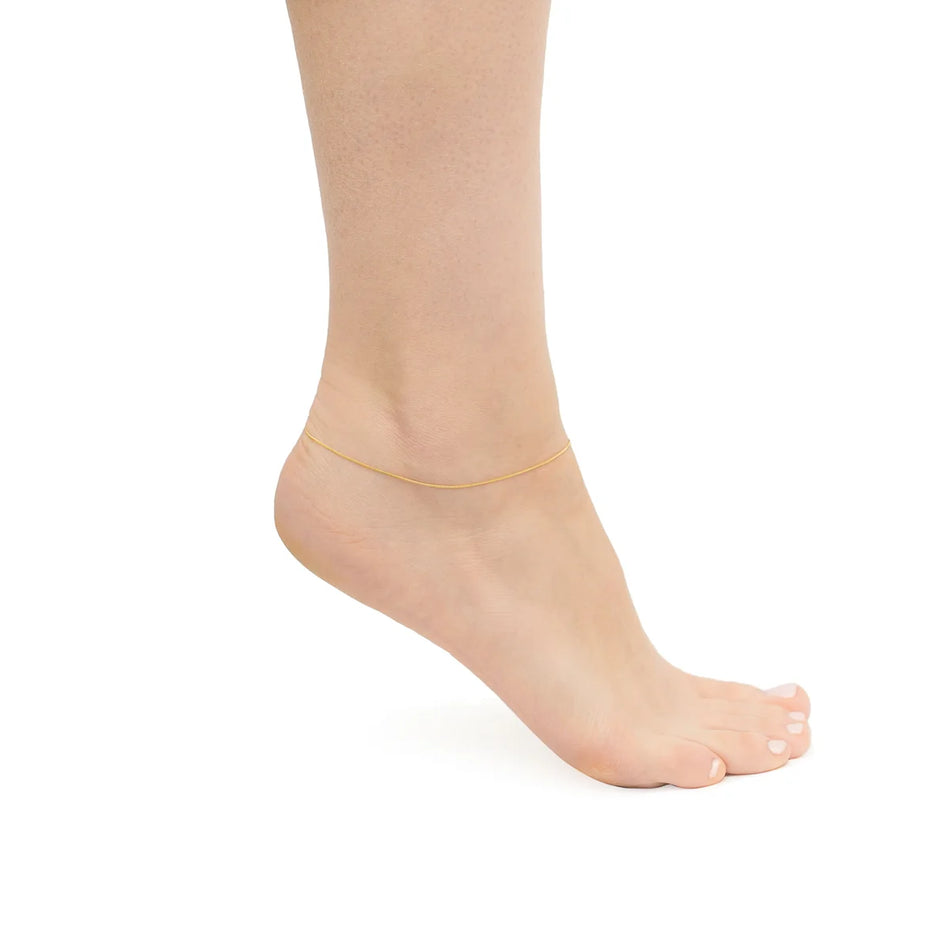 Zlatý kotníkový náramek Pancrový řetízek 0,8 mm