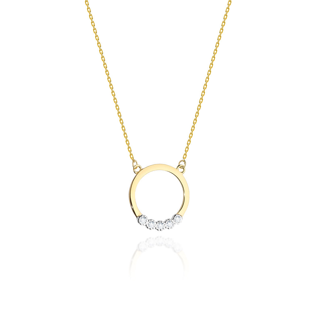 zlatý-náhrdelník-celebrity-s-diamanty-kruh-n0020