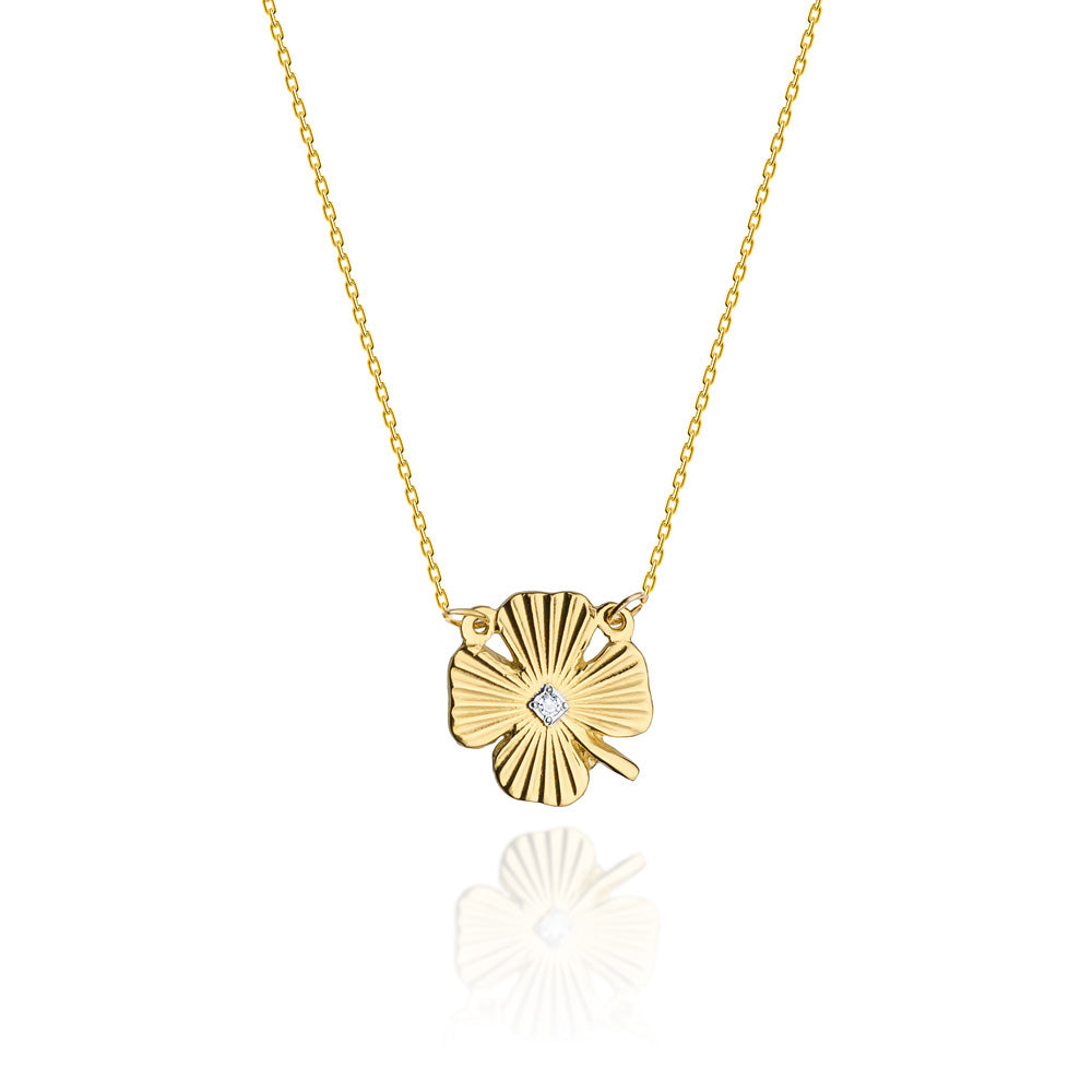 gold-celebrity-necklace-with-diamond-lucky-clover-n0021