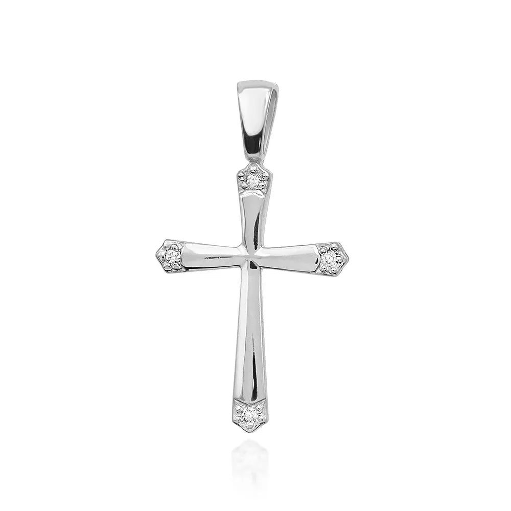 zlatý křížek s diamanty d0001-diw-01