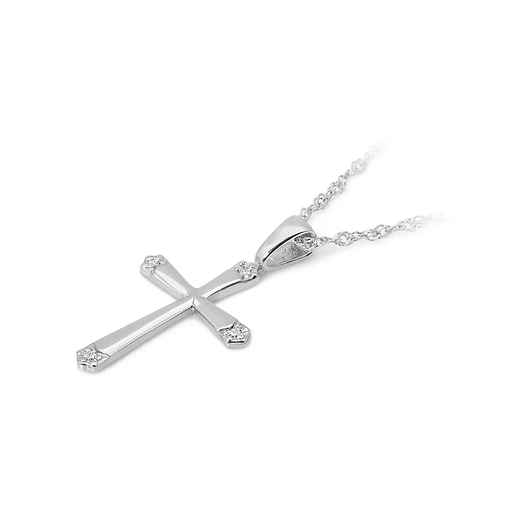 zlatý křížek s diamanty d0001-diw-01
