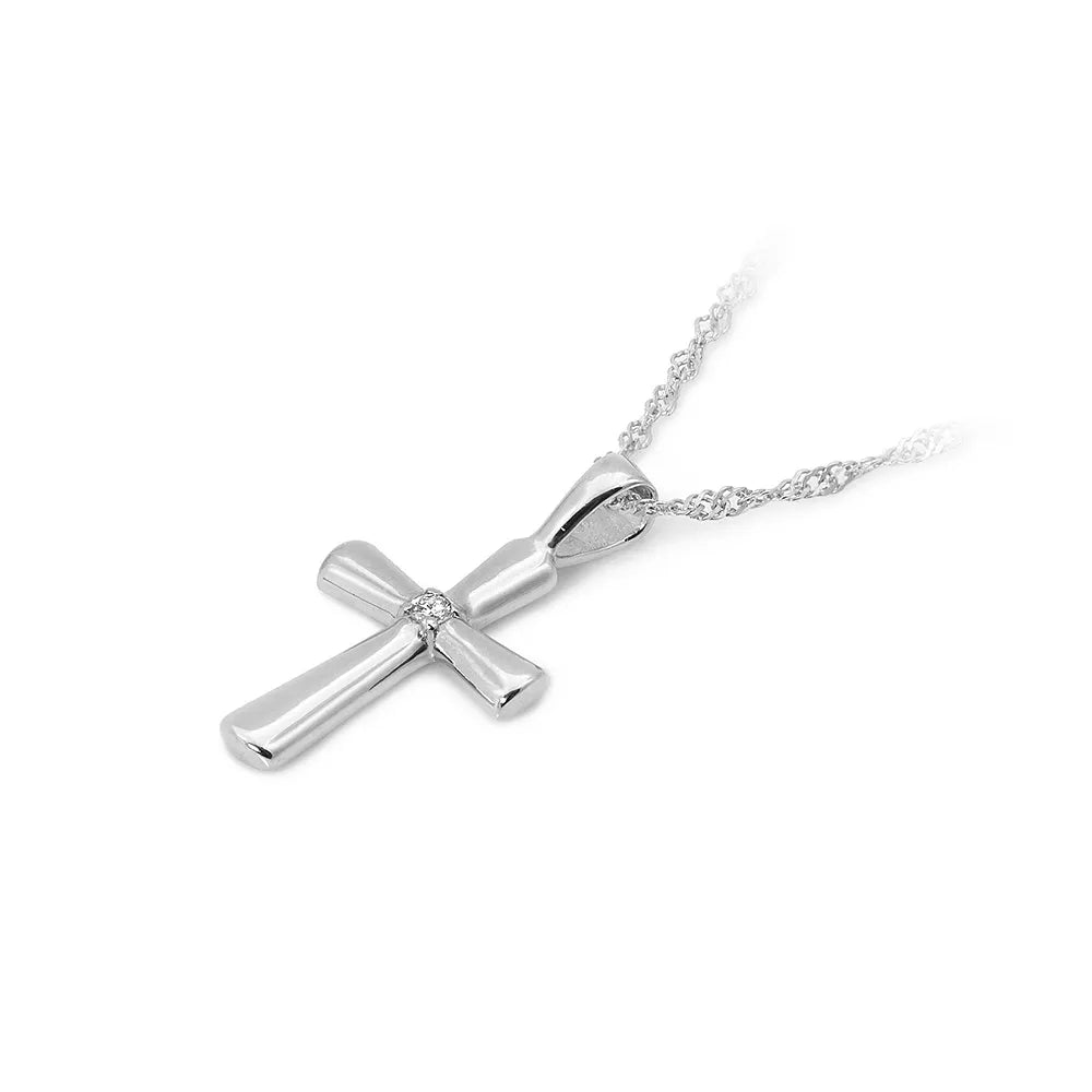 zlatý křížek s diamanty d0003-diw-01