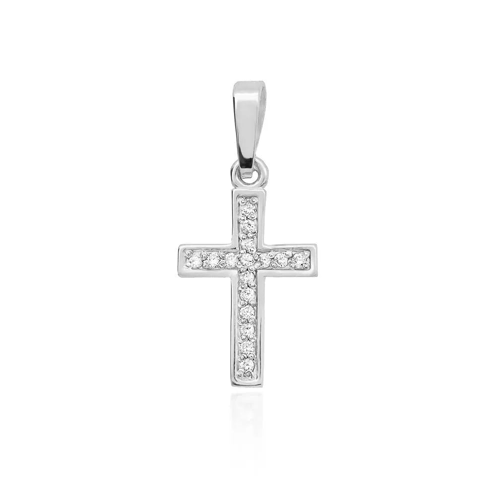 zlatý křížek s diamanty d0042-diw-01