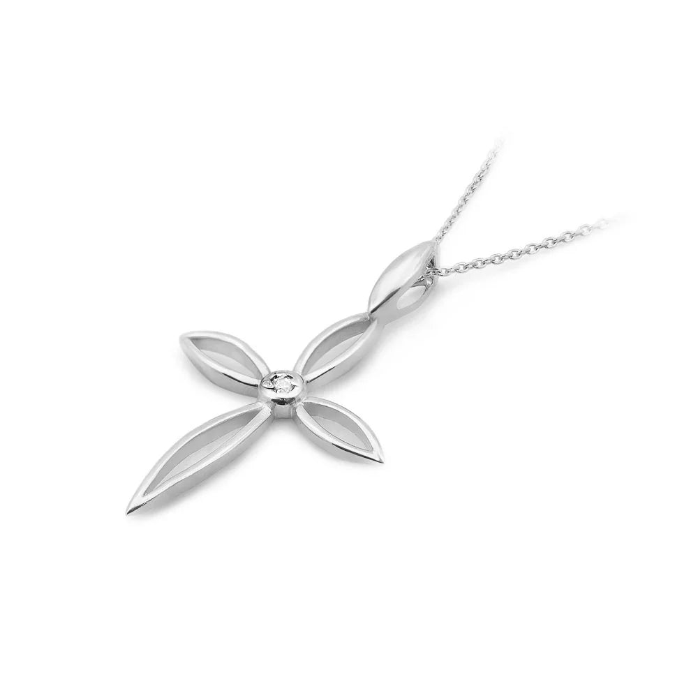 zlatý křížek s diamantem d0029-diw-01