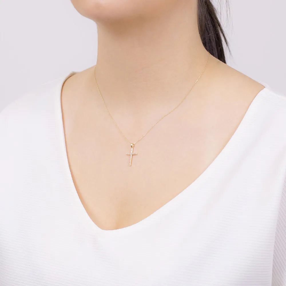 přívěsek-zlatý-křížek-s-cirkonií-d265-585-c