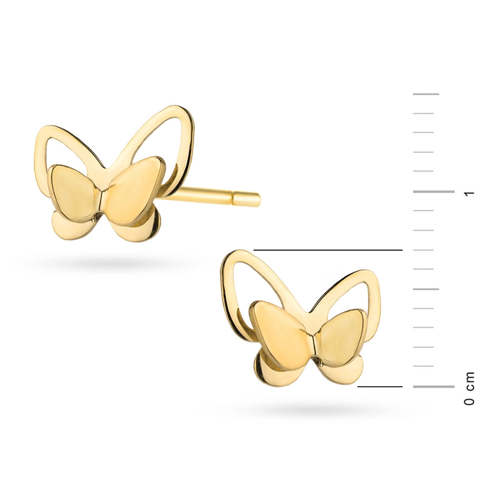 Children’s Gold Butterfly Earrings
