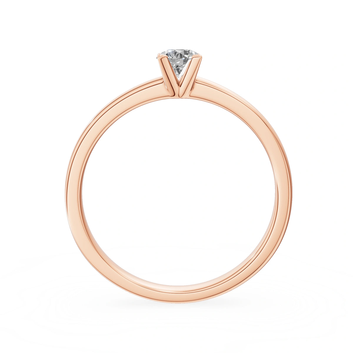 Gremari Seven Grace zásnubní prsten z růžového zlata s 0,30 ct lab-grown diamantem – Round/Brilliant