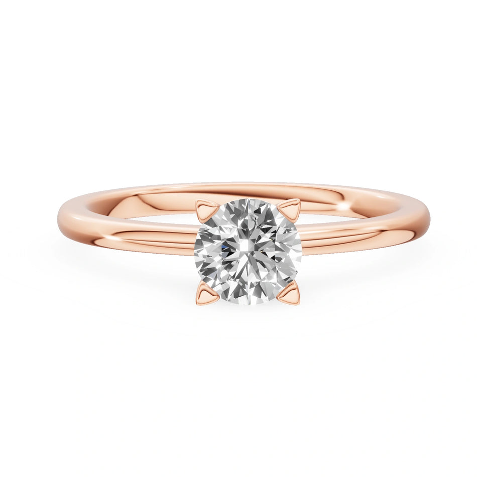 Gremari Seven Grace zásnubní prsten z růžového zlata s 0,50 ct lab-grown diamantem – Round/Brilliant