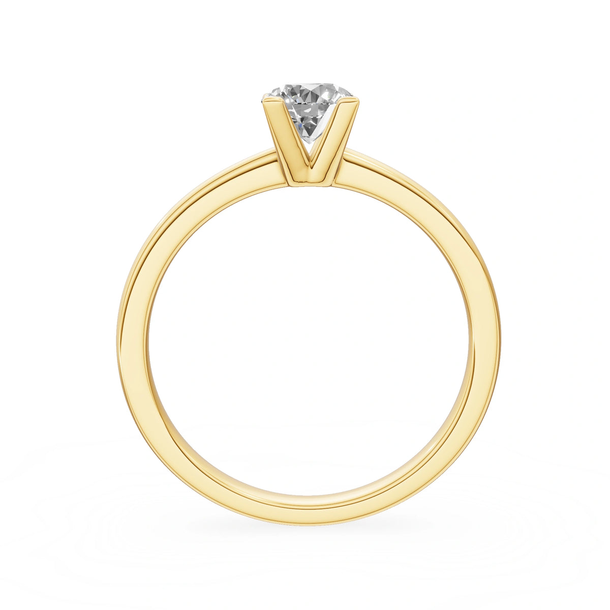 Gremari Seven Grace zásnubní prsten ze žlutého zlata s 0,50 ct lab-grown diamantem – Round/Brilliant